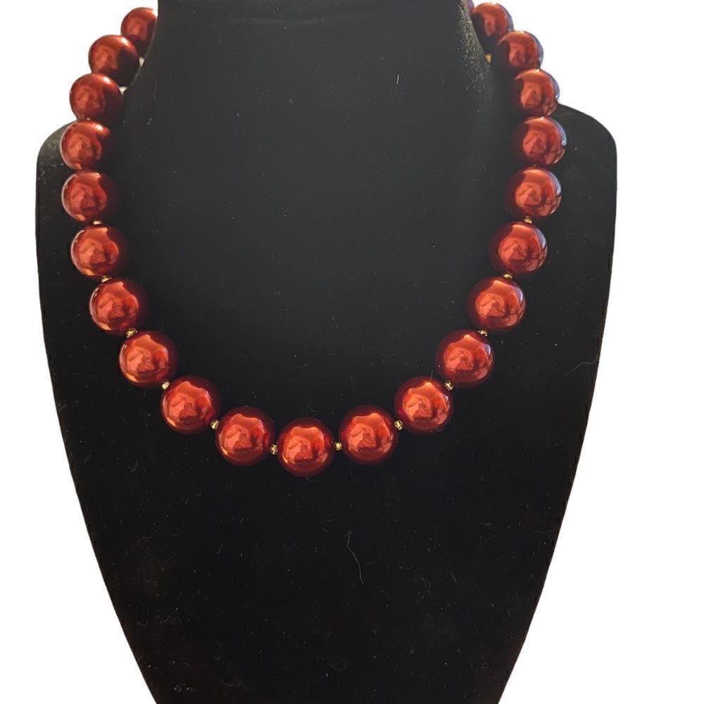 NWOT Charter club red pear 16” necklace